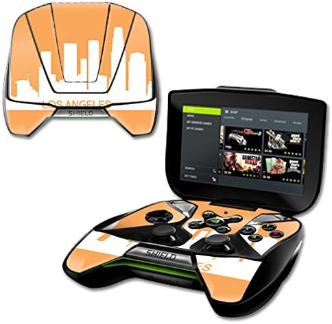 עור Mainyskins תואם ל- Nvidia Shield Portable - Los Angeles | כיסוי עטיפת מדבקות ויניל מגן, עמיד וייחודי